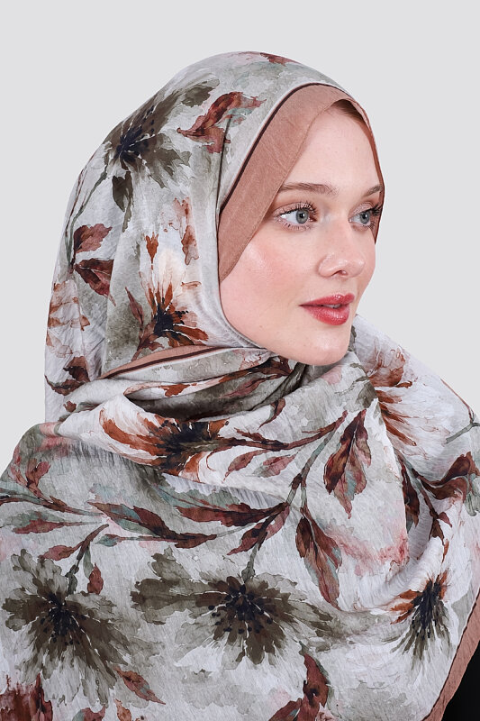 Lilya Olive Viskon Şal