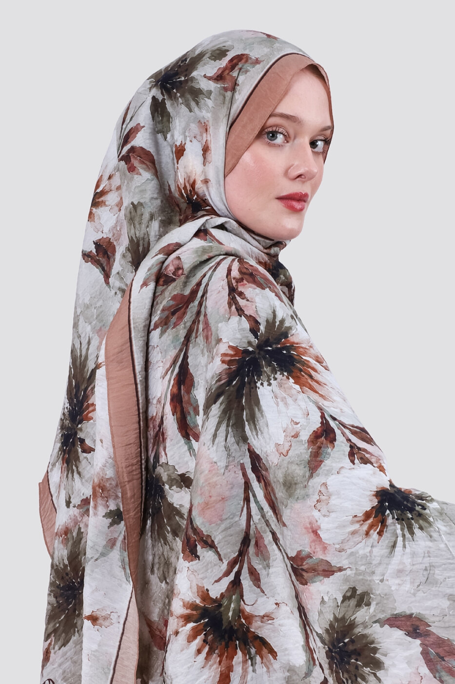 Lilya Olive Viskon Şal - 2