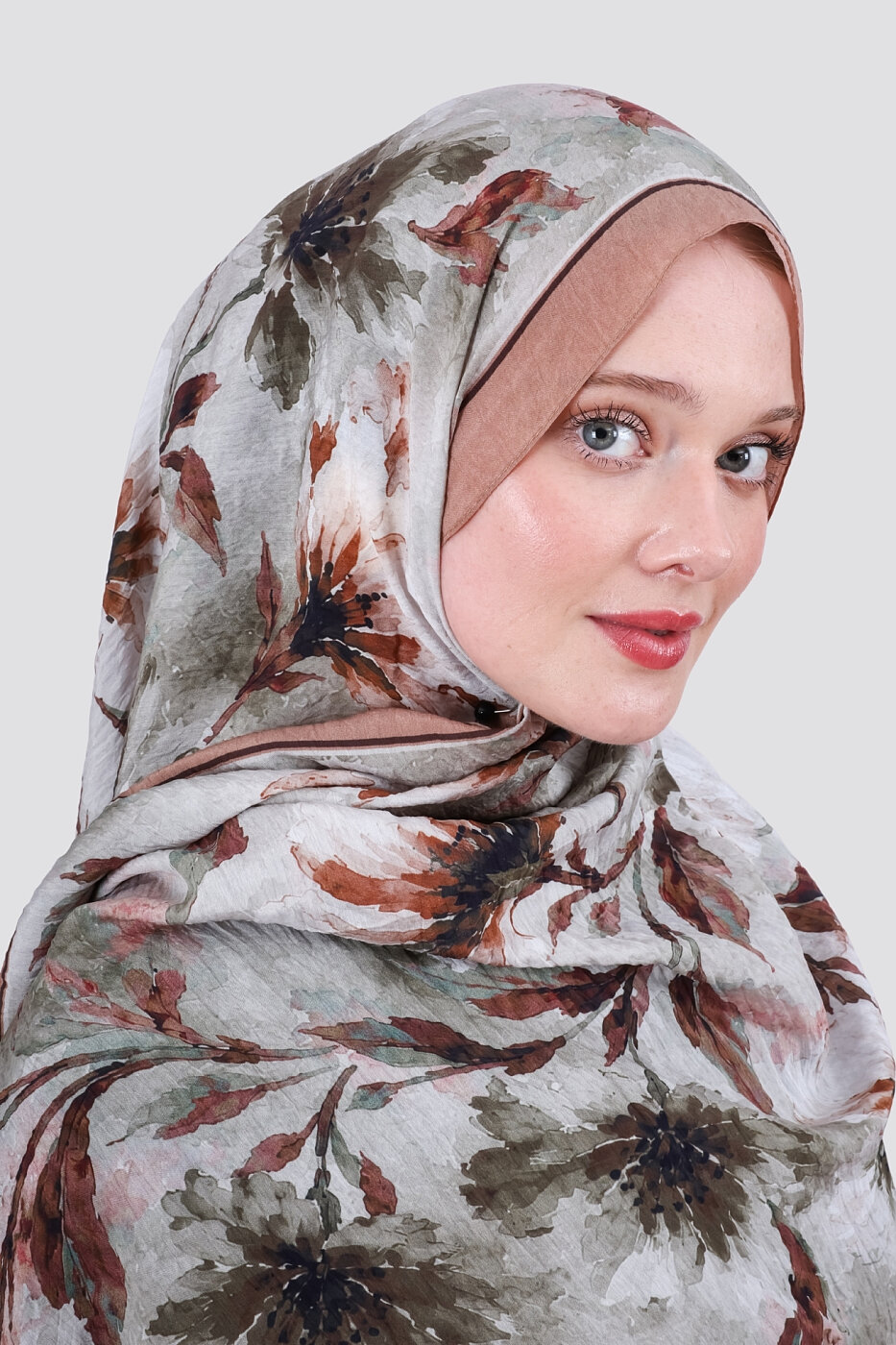 Lilya Olive Viskon Şal - 3