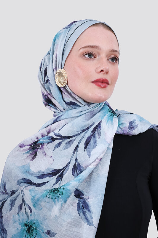 Lilya Olive Viskon Şal