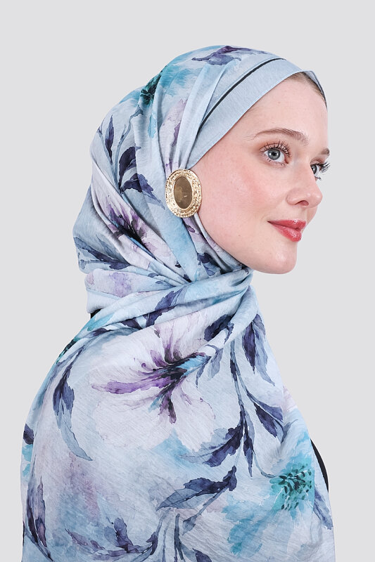 Lilya Olive Viskon Şal - 2