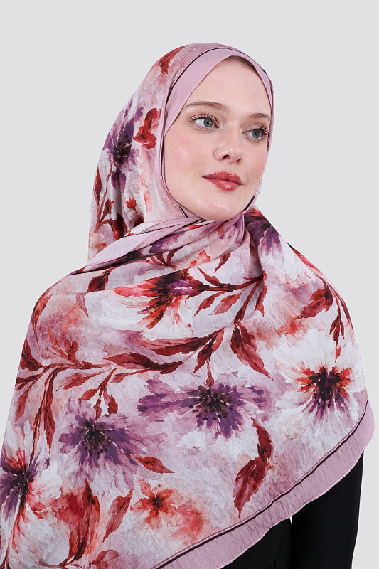 Lilya Olive Viskon Şal - 2