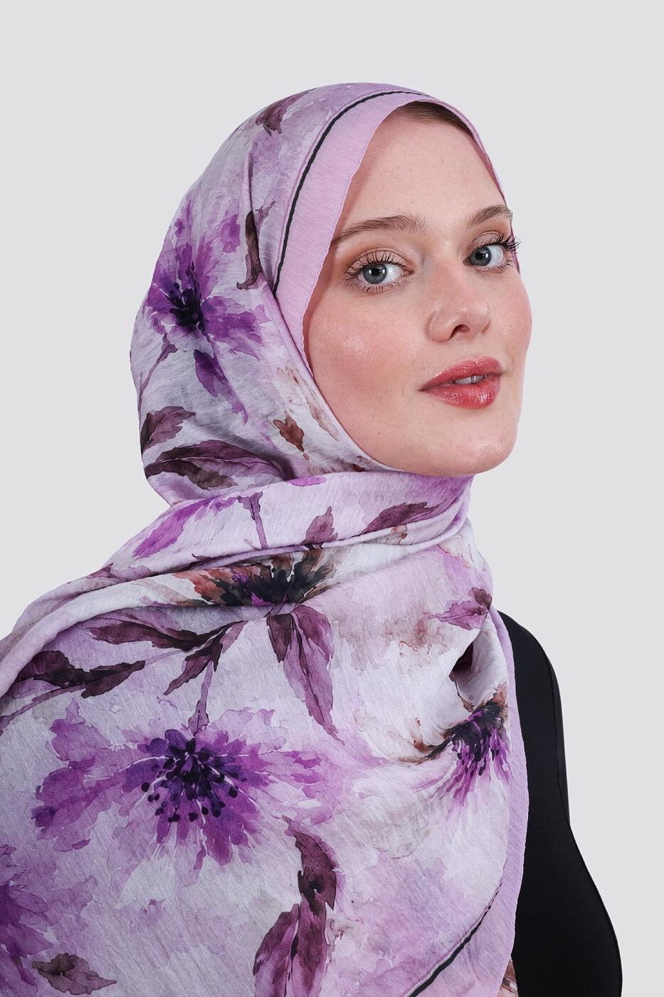 Lilya Olive Viskon Şal - 1