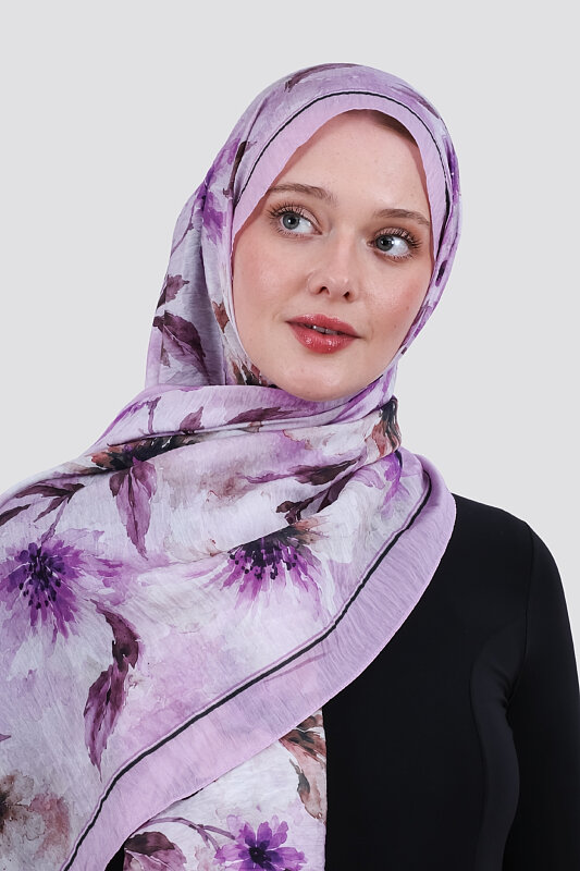 Lilya Olive Viskon Şal - 2