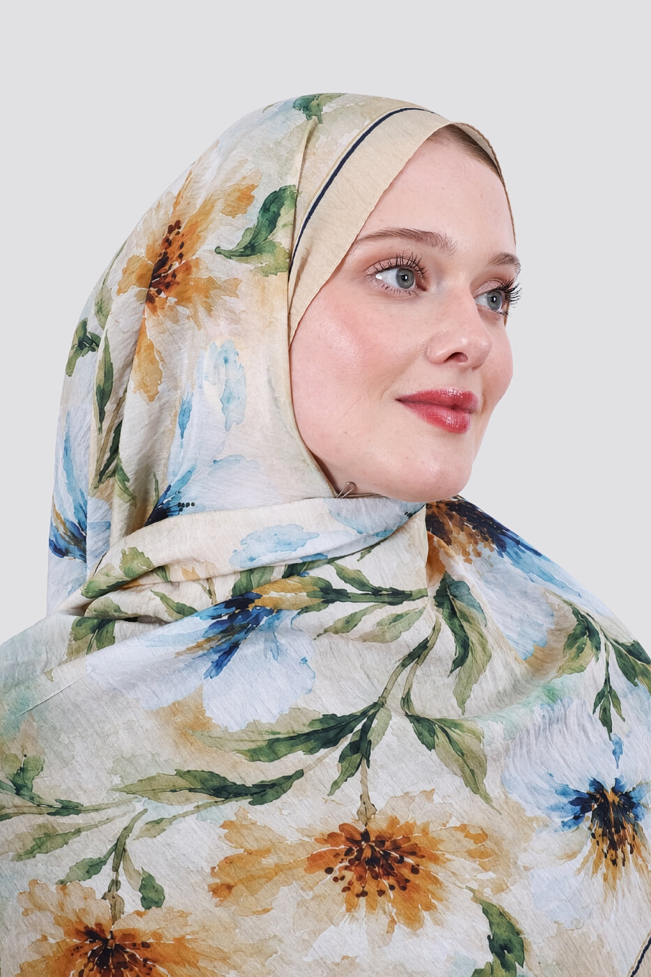 Lilya Olive Viskon Şal - 1