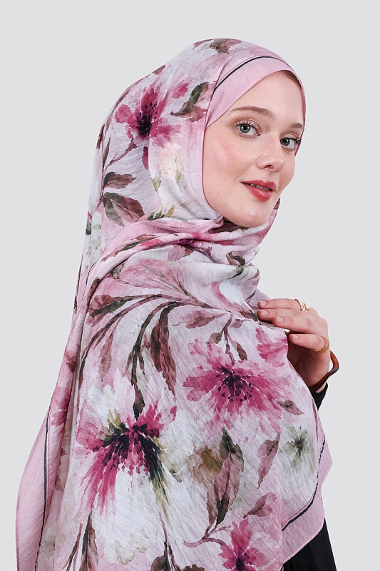 Lilya Olive Viskon Şal - 3